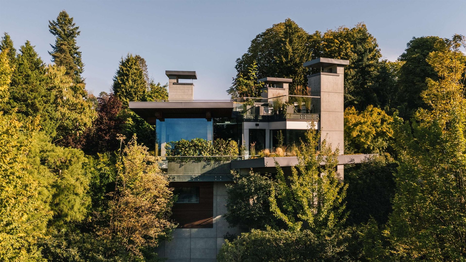 West Vancouver residence among the trees